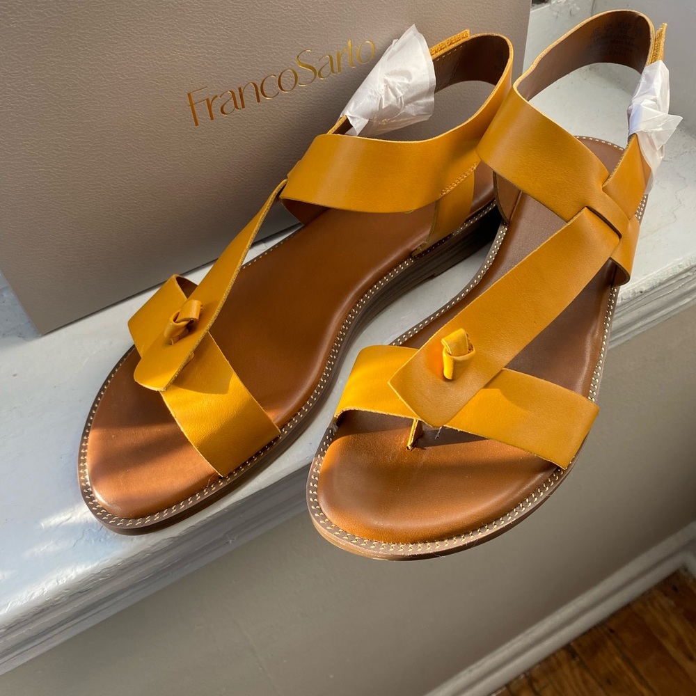 Franco Sarto L Glenni Yellow Sandals
